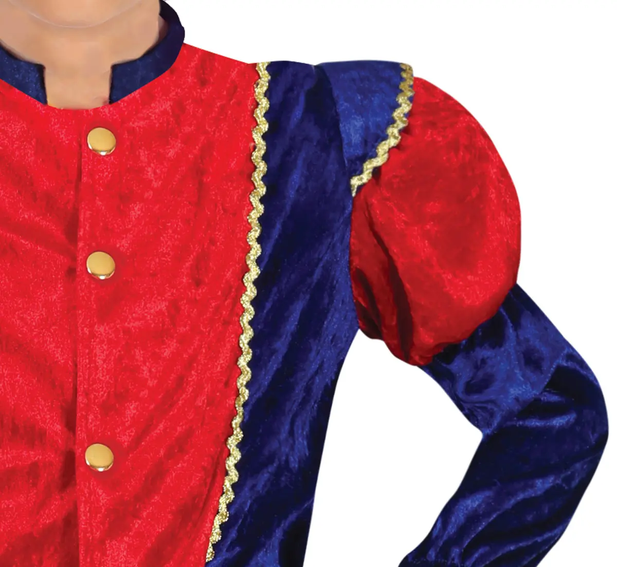 Blå og granatrød page – kostume til drenge