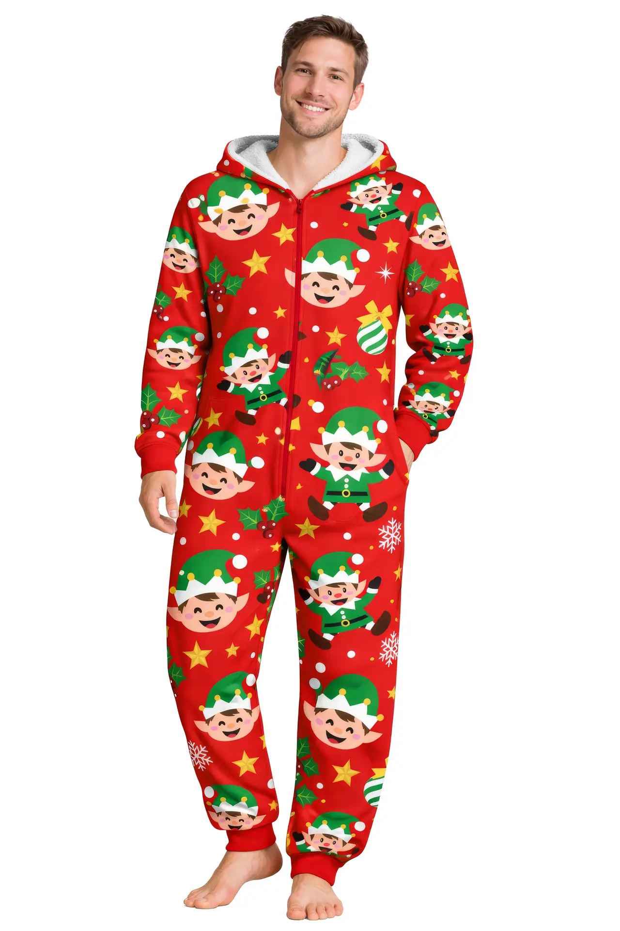Pyjamas med print til herrer