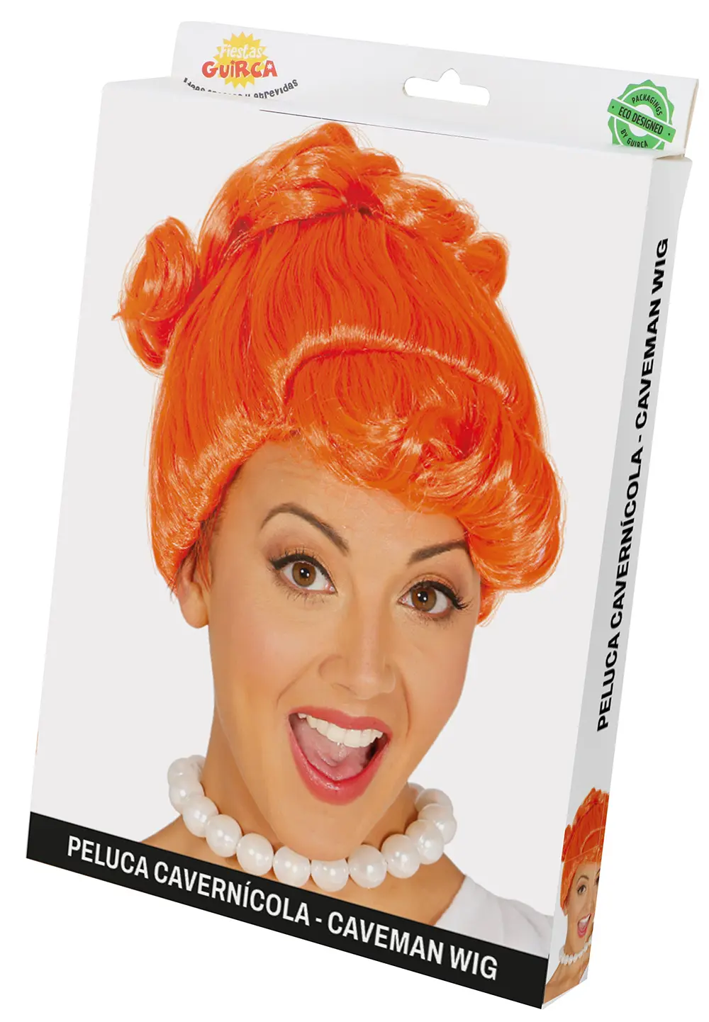 Orange hulemandsparyk (i æske)
