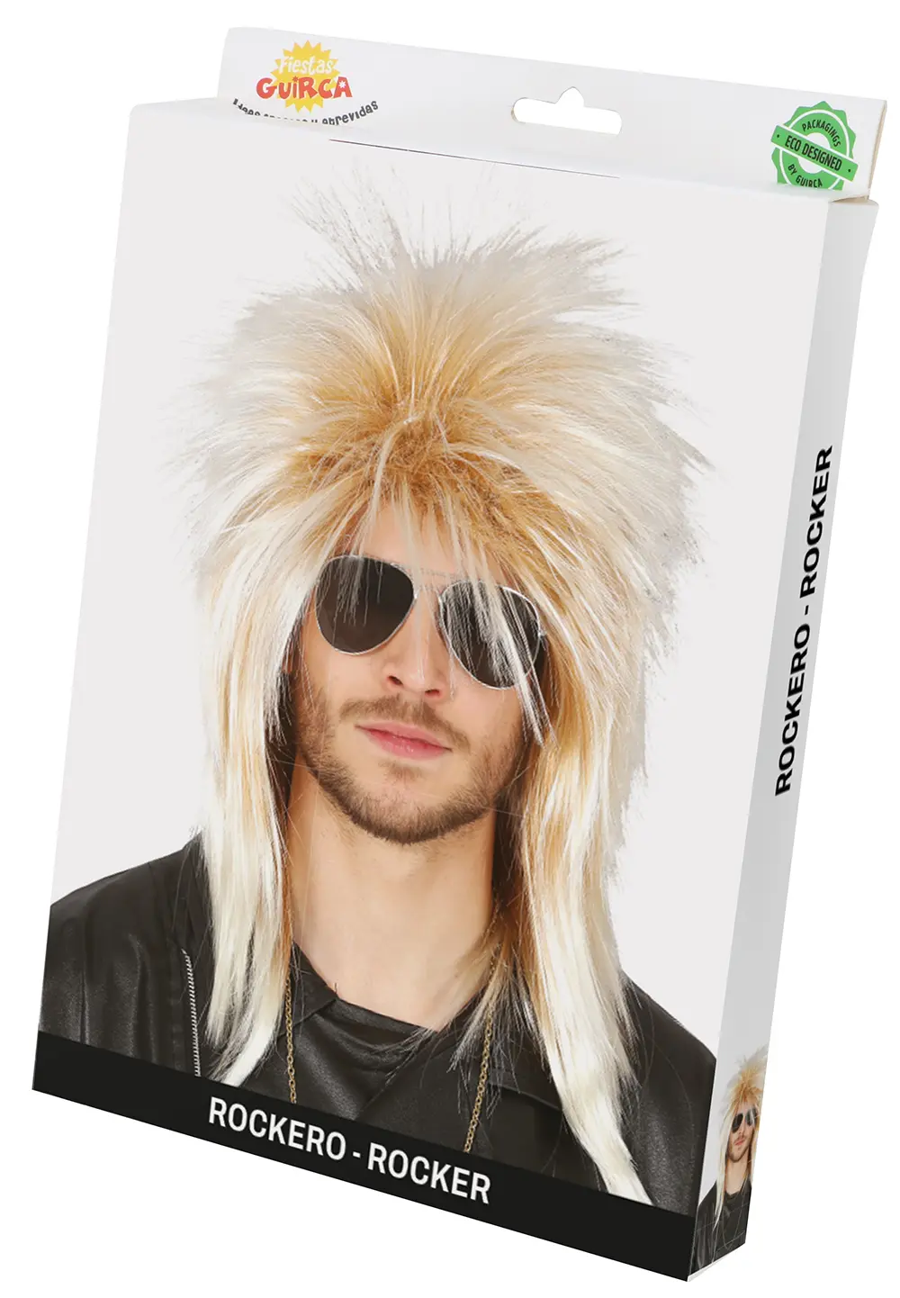 Blond rockerparyk (i æske)