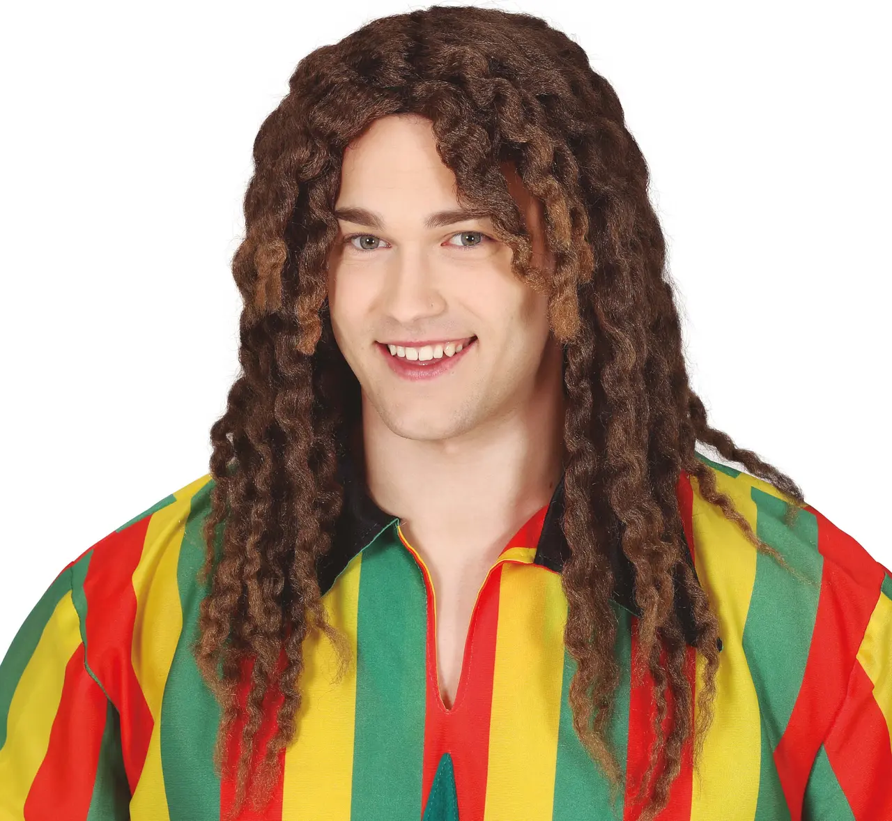 Ekstra dreadlocks-paryk, brun (i æske)