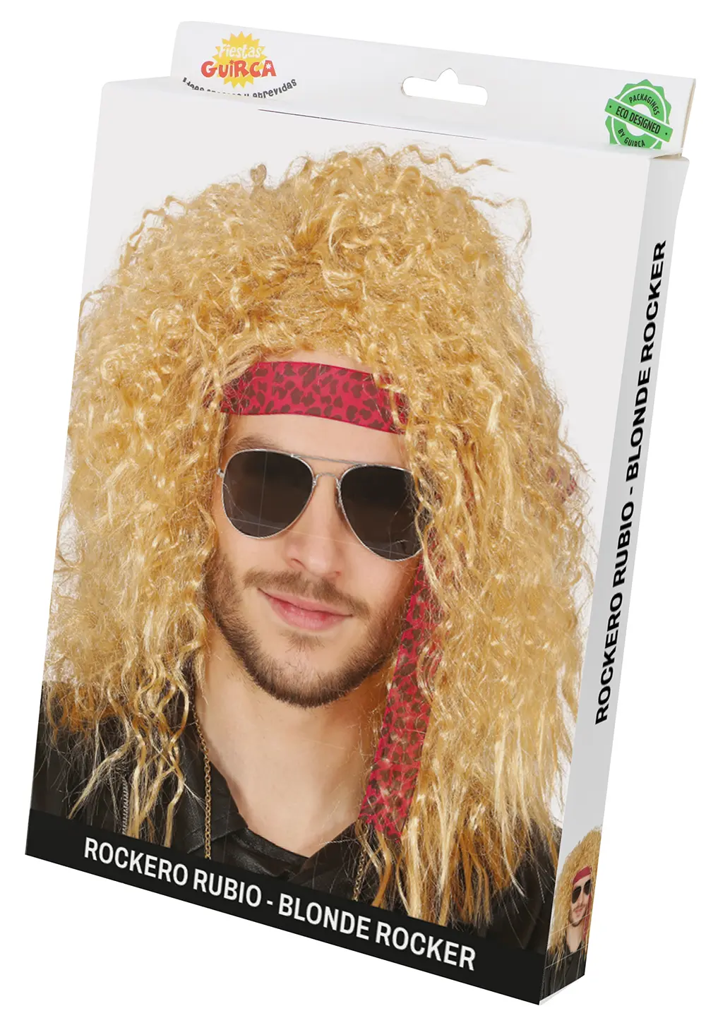 Blond lang rockparyk (i æske)
