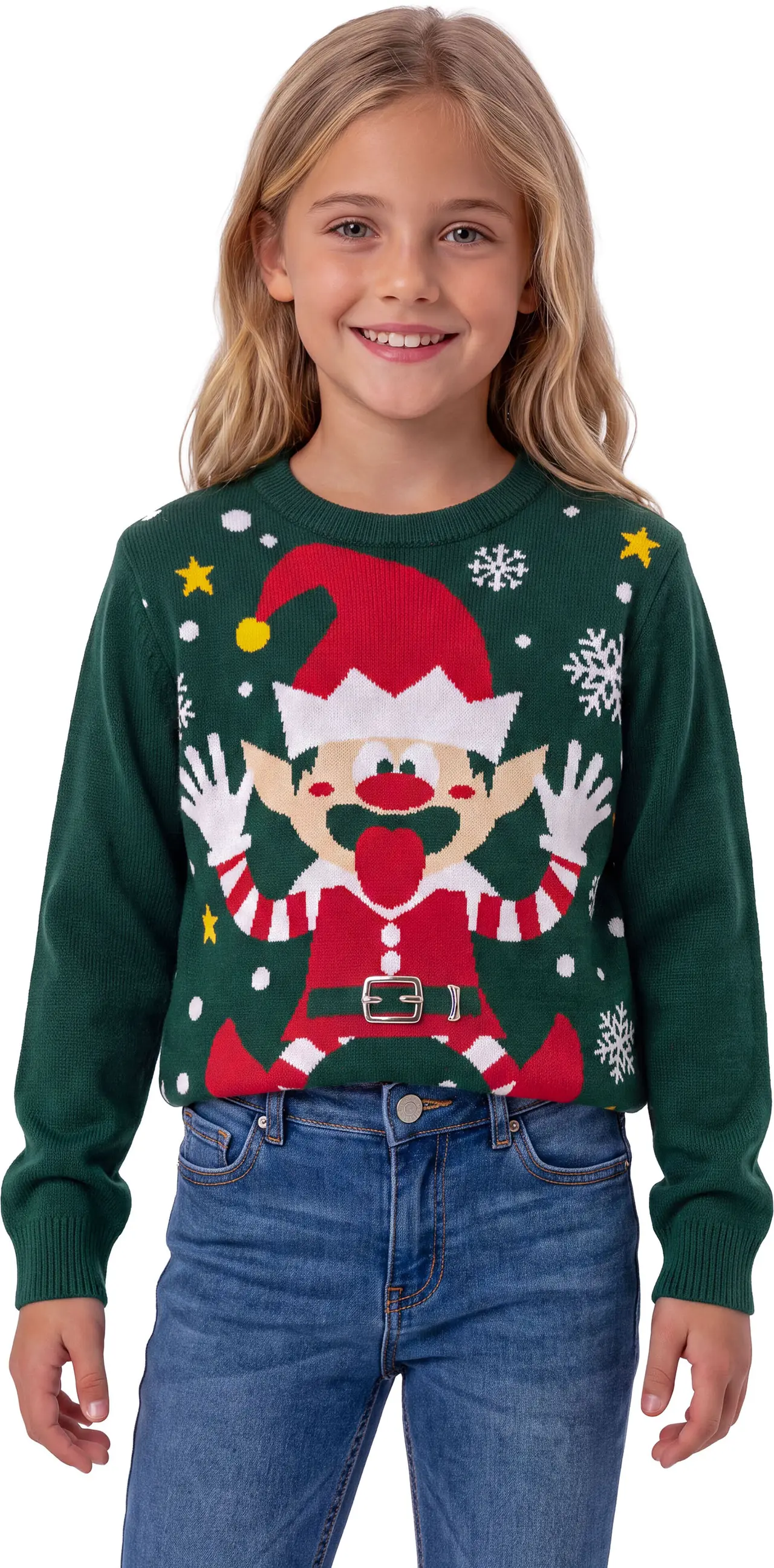 Julesweater med nisse til børn, model 47098