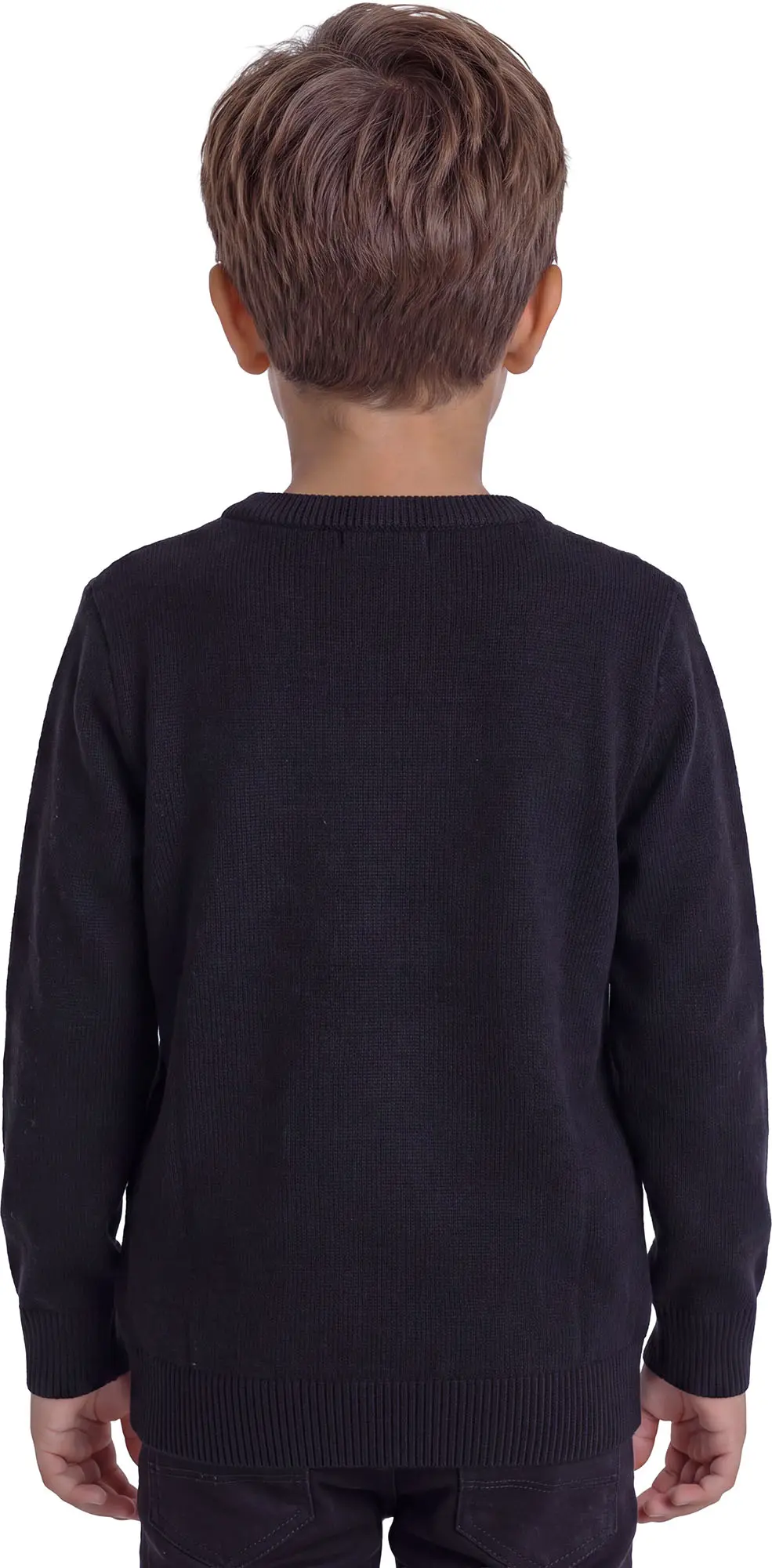 Julesweater med grønt monster til børn