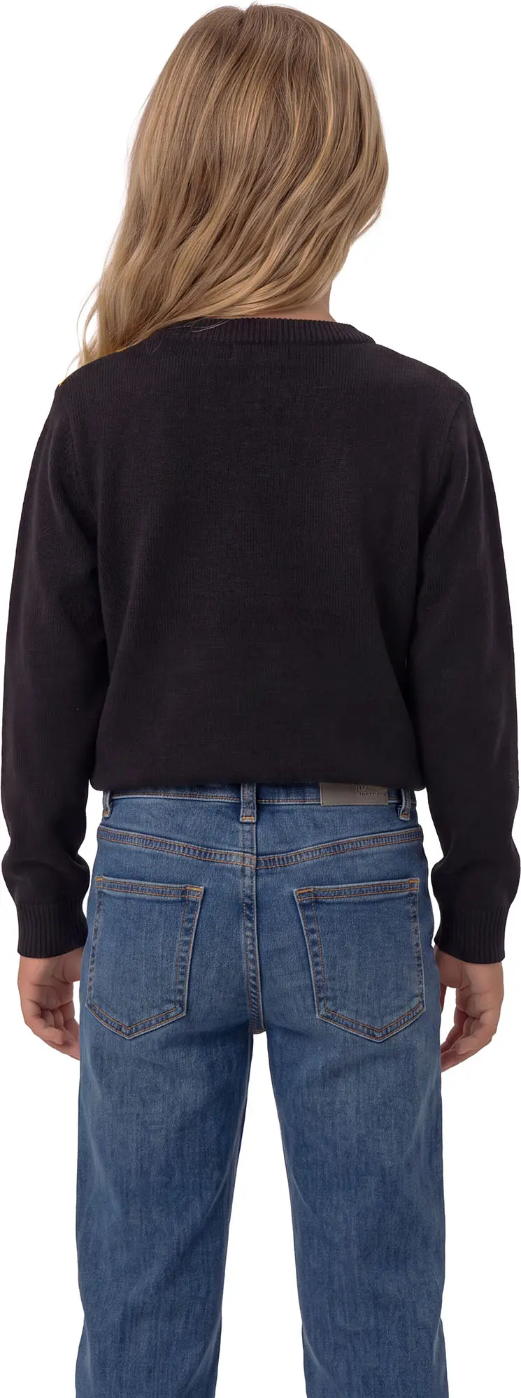 Julesweater med grønt monster til børn