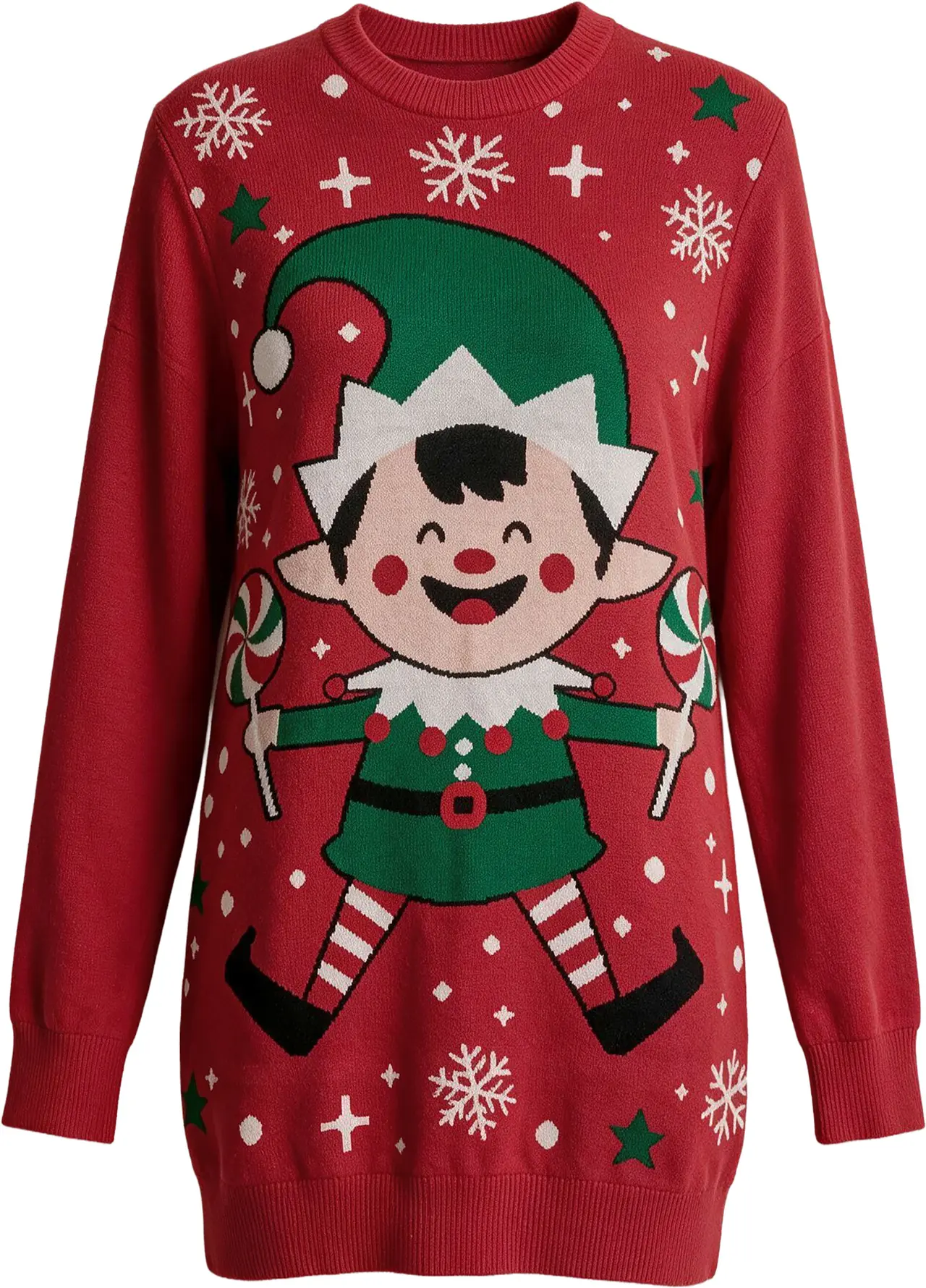 Lang nissesweater til damer
