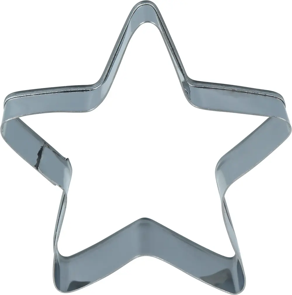 Sæt med 3 kageudstikkere, metal, 5 cm