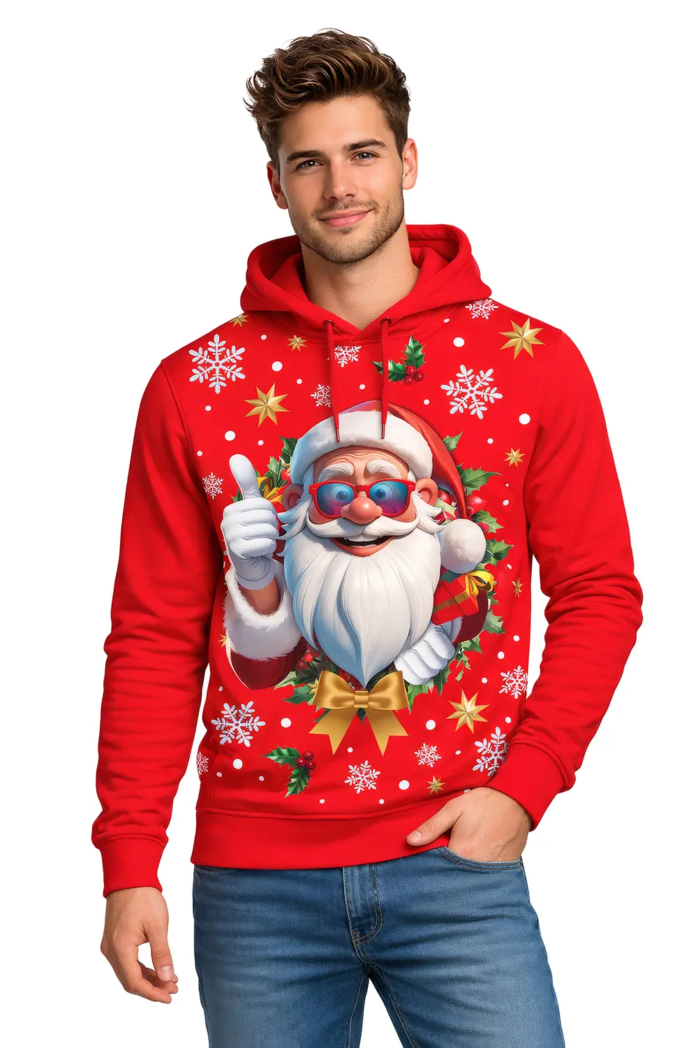 Julemandssweatshirt til herrer