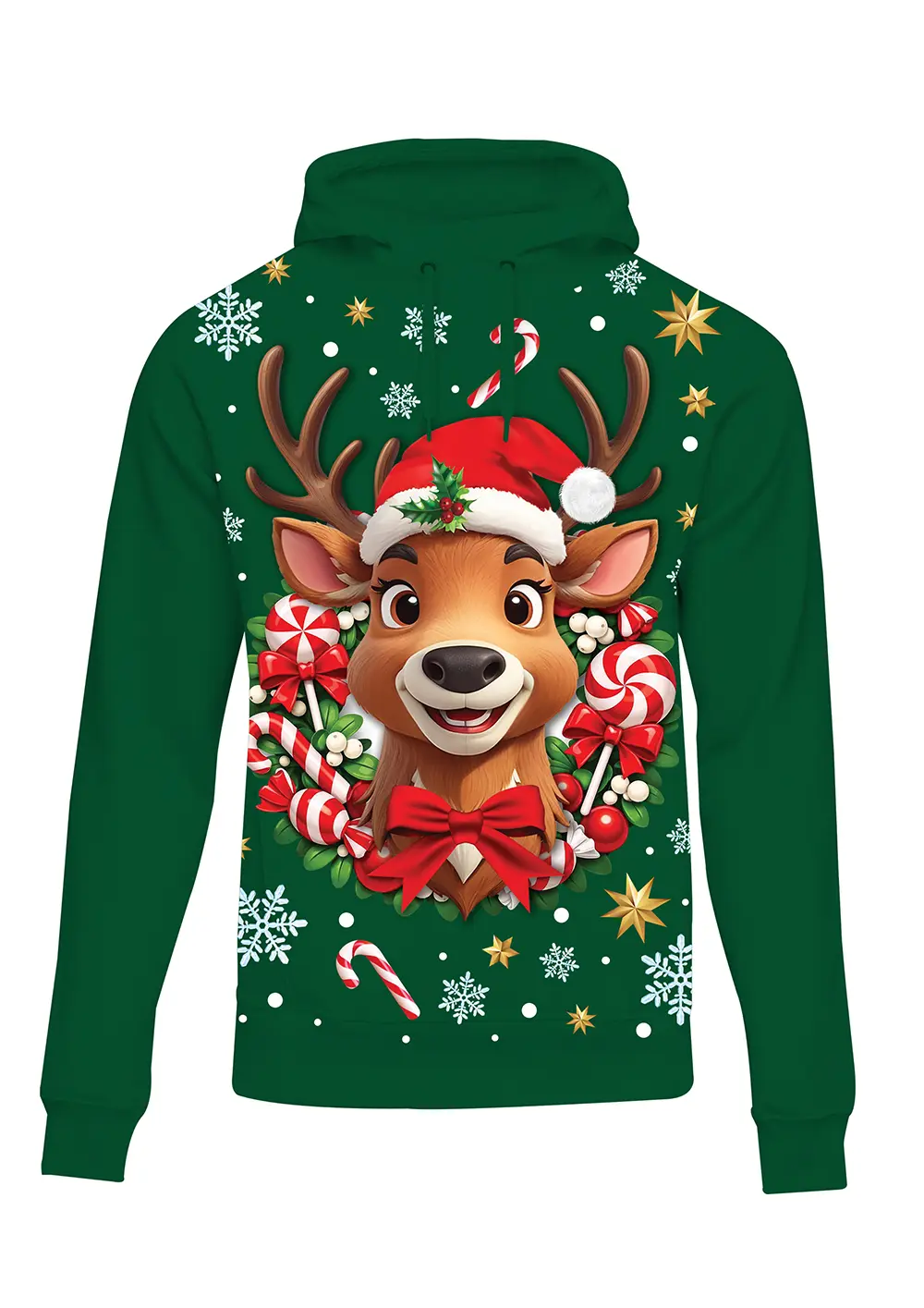 Rensdyrsweatshirt til herrer