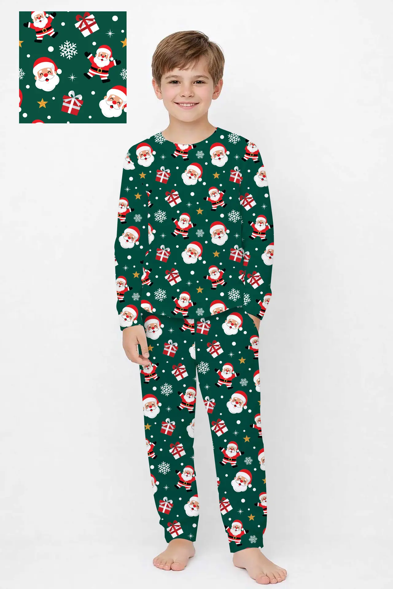 Todelt julepyjamas til børn