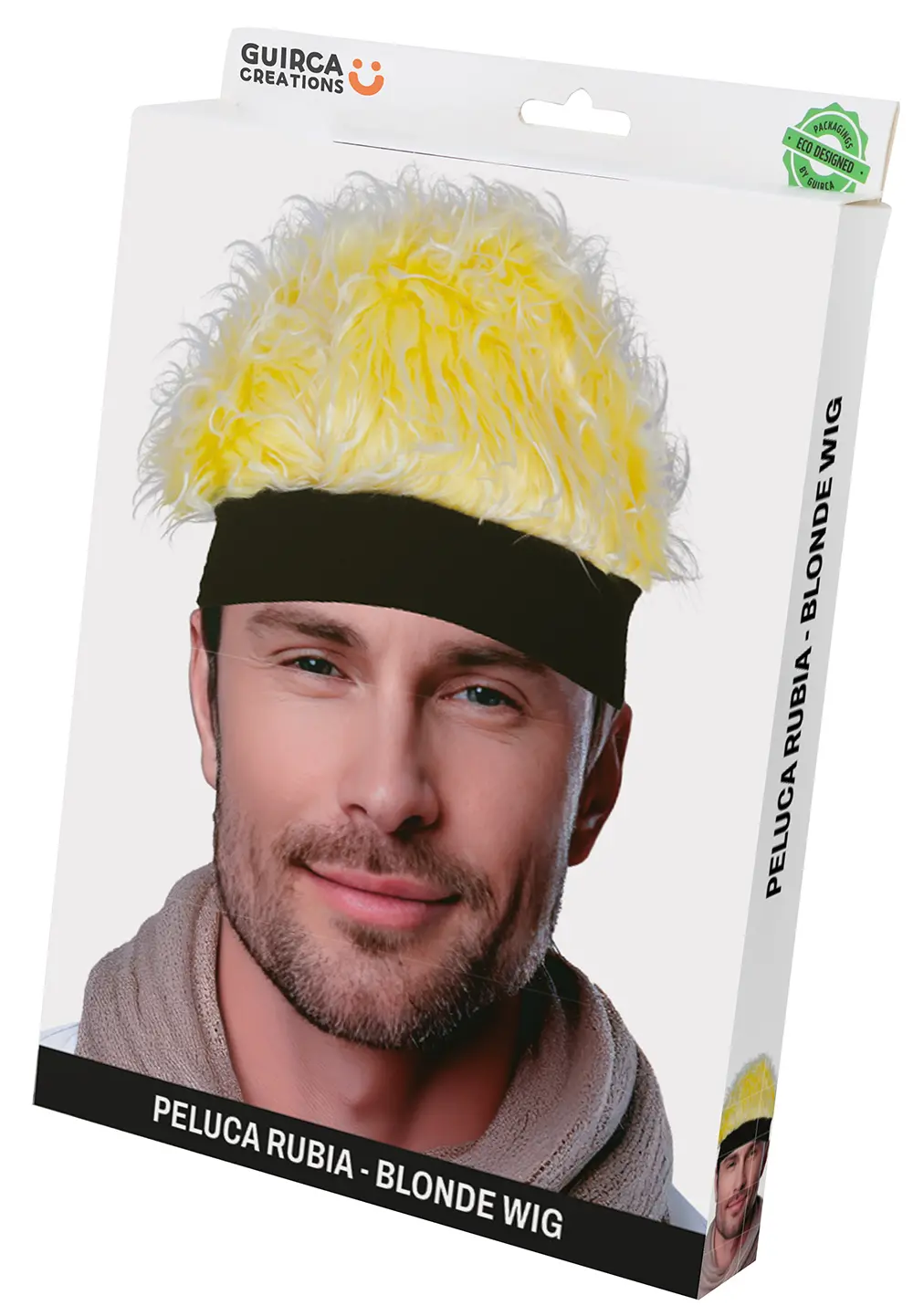 Blond paryk med pandebånd