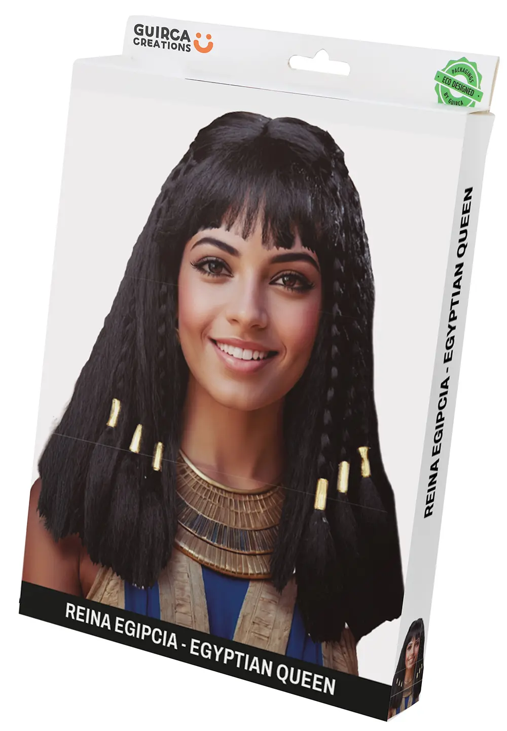 Sort egyptisk dronningeparyk