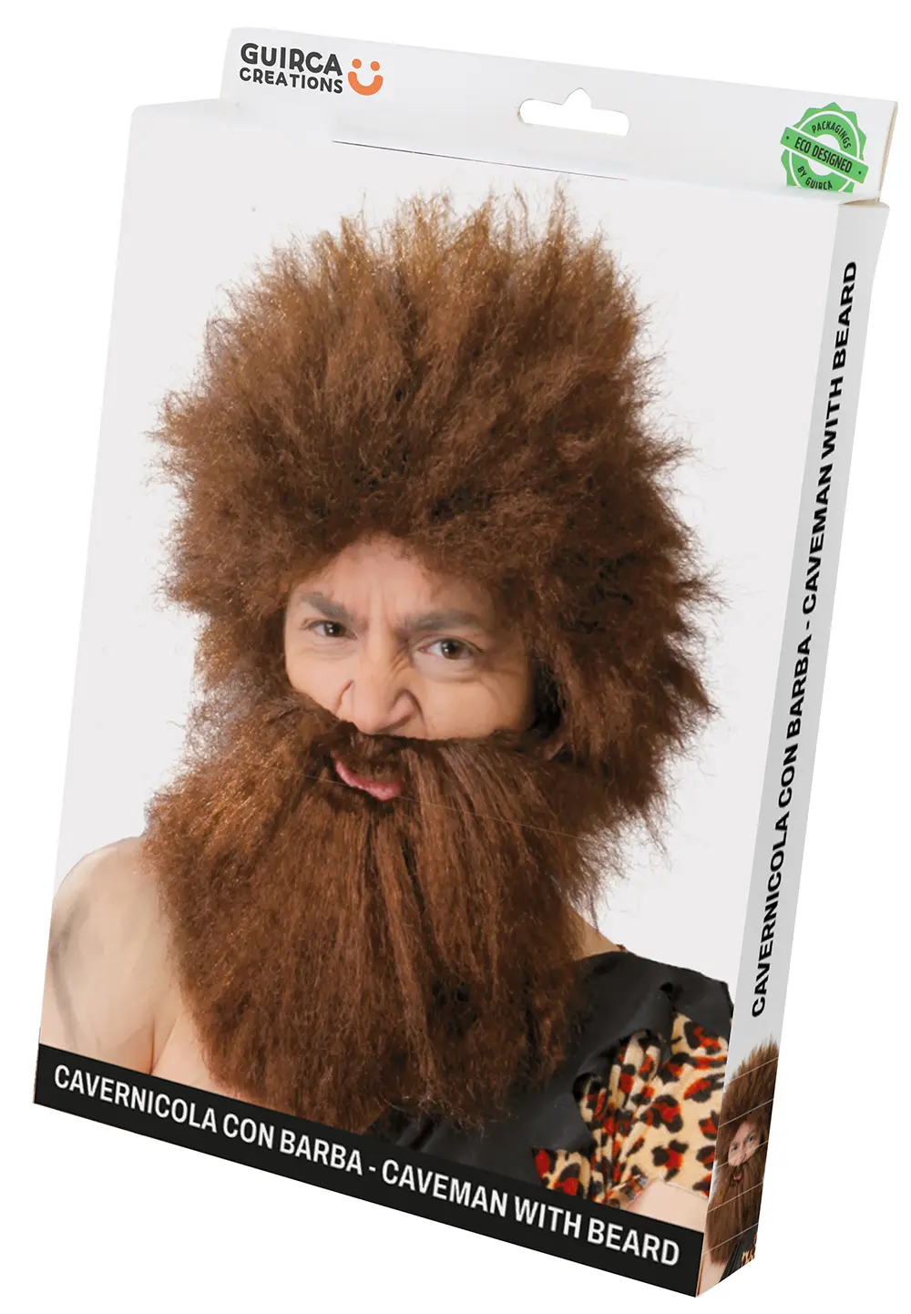 Hulemandsparyk med skæg (i æske)