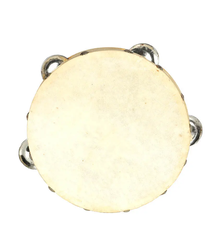 Lædertamburin, 16,5 cm