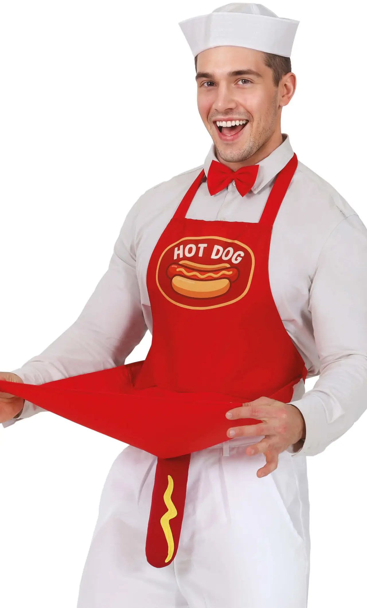 Hotdog-forklæde med overraskelse