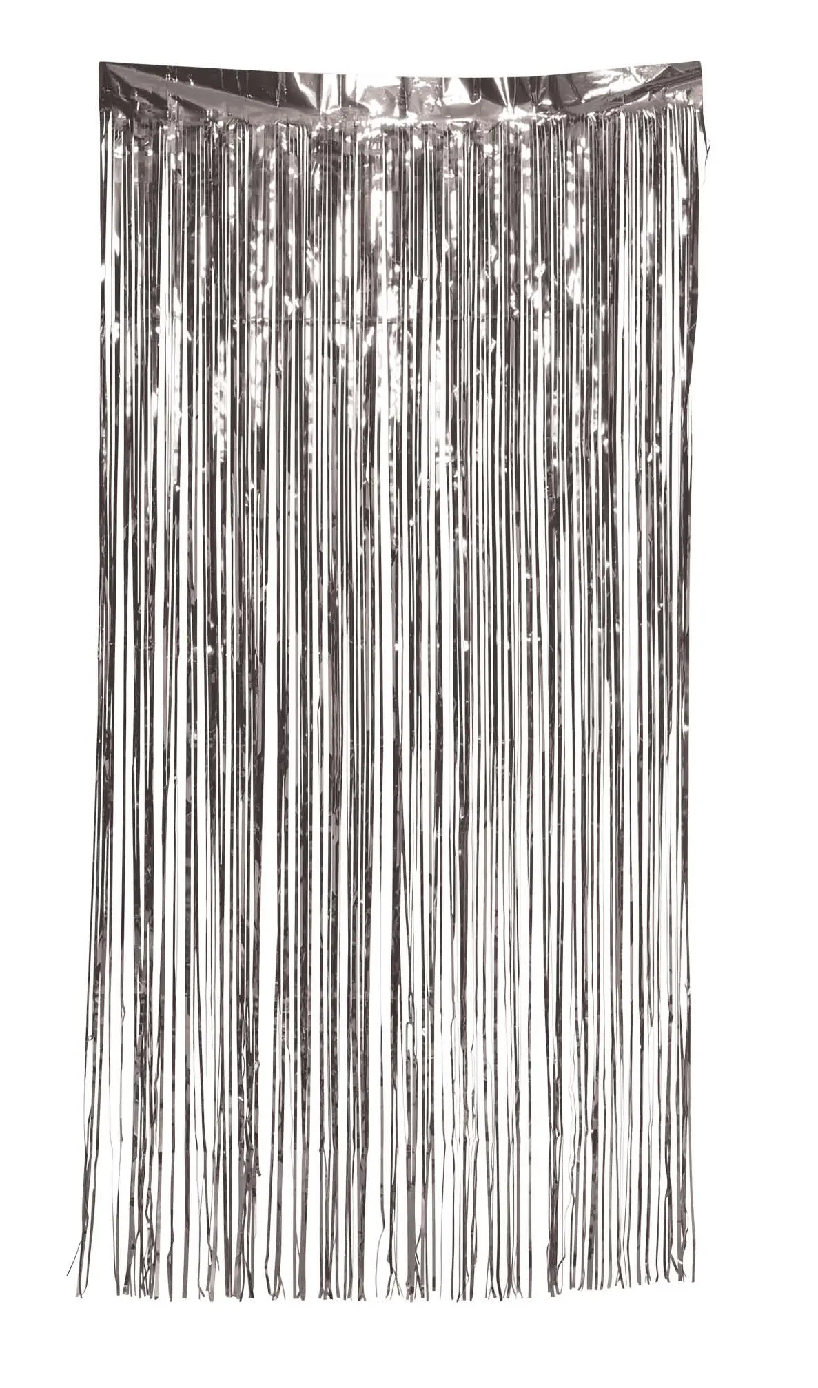 Sølvfarvet forhæng 100 × 200 cm