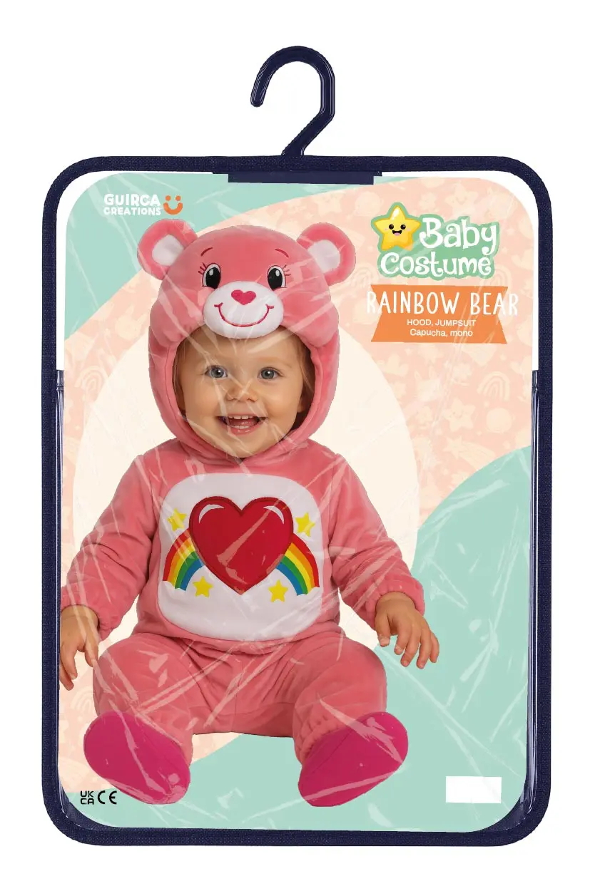 Regnbuebjørn – kostume til baby