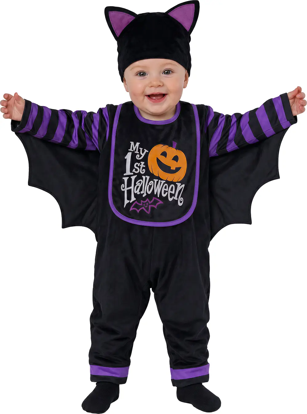 Flagermus til første halloween – kostume til baby
