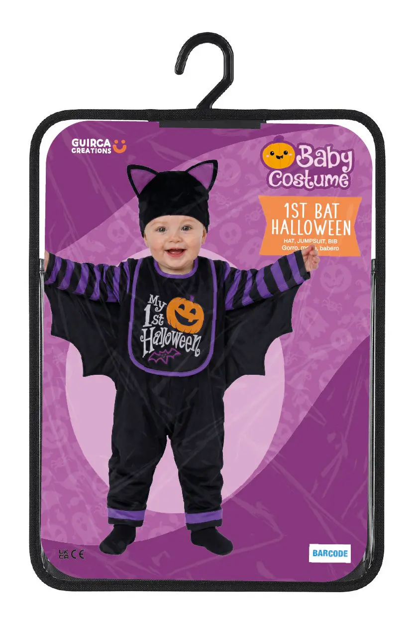 Flagermus til første halloween – kostume til baby