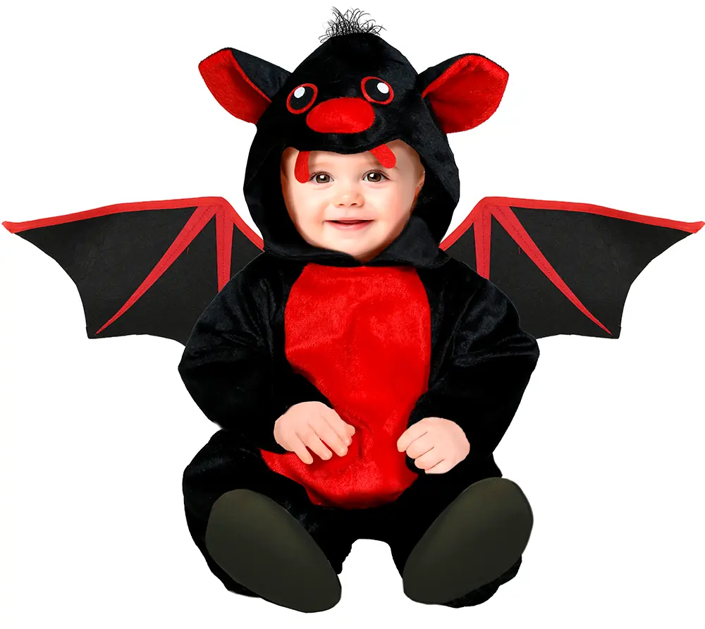 Rød flagermus – kostume til baby