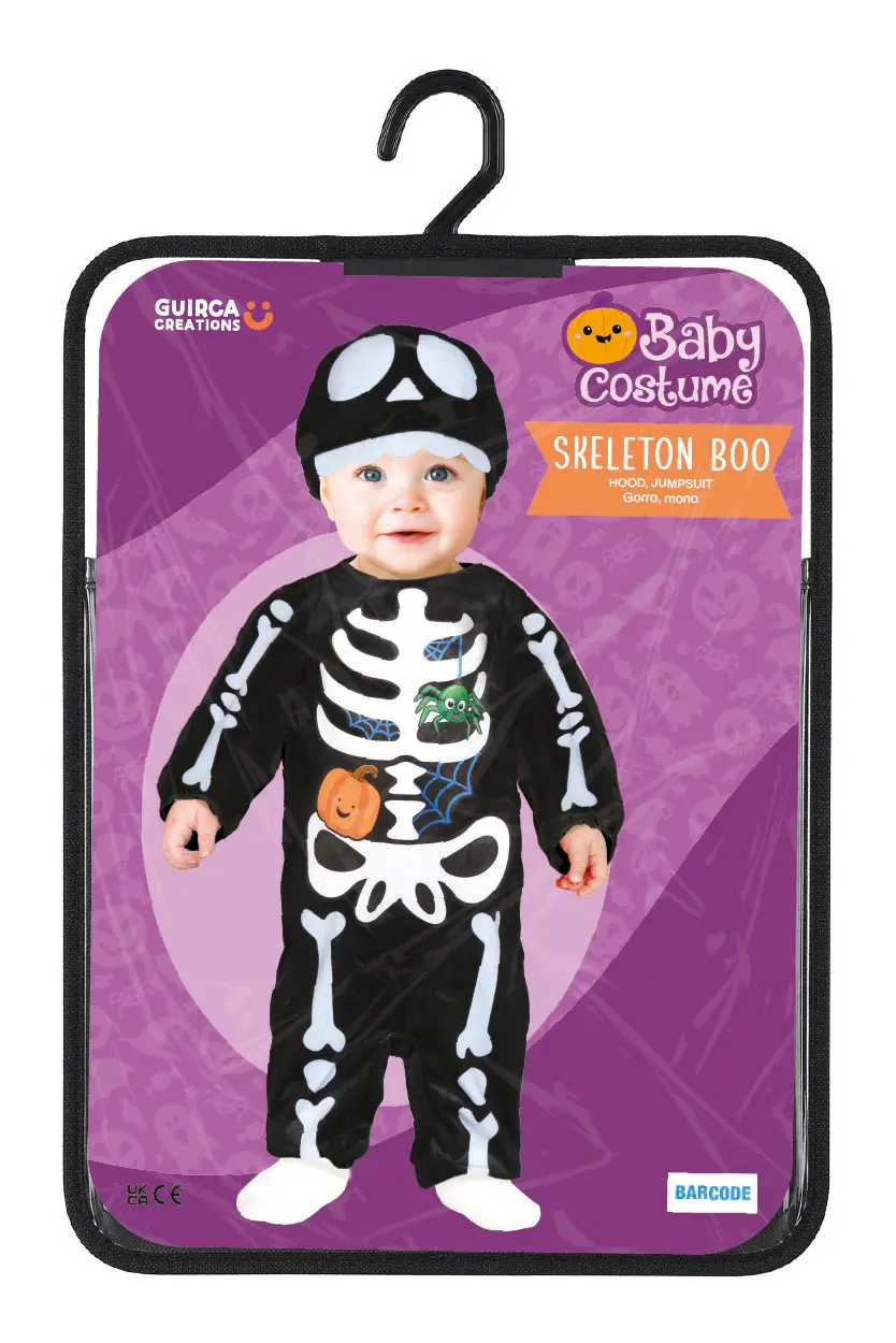 Bøh-skelet – kostume til baby