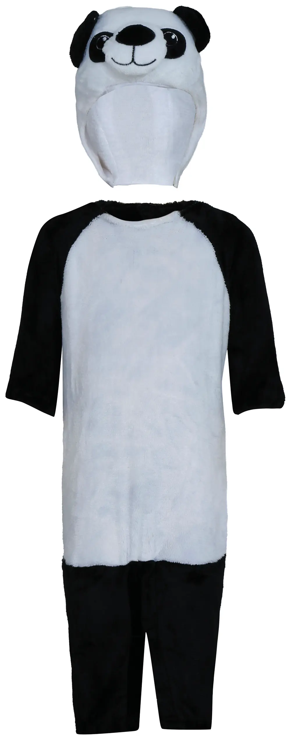 Panda – kostume til baby, hvid og sort