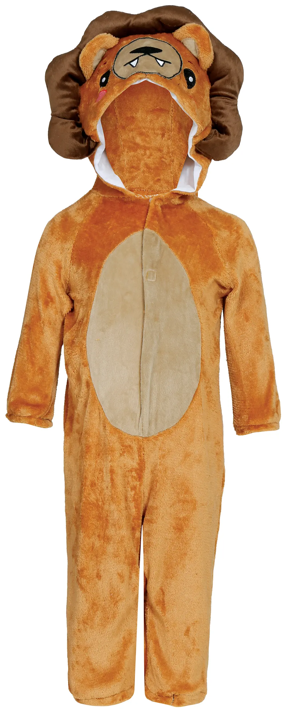 Løve – kostume til baby, orange og brun