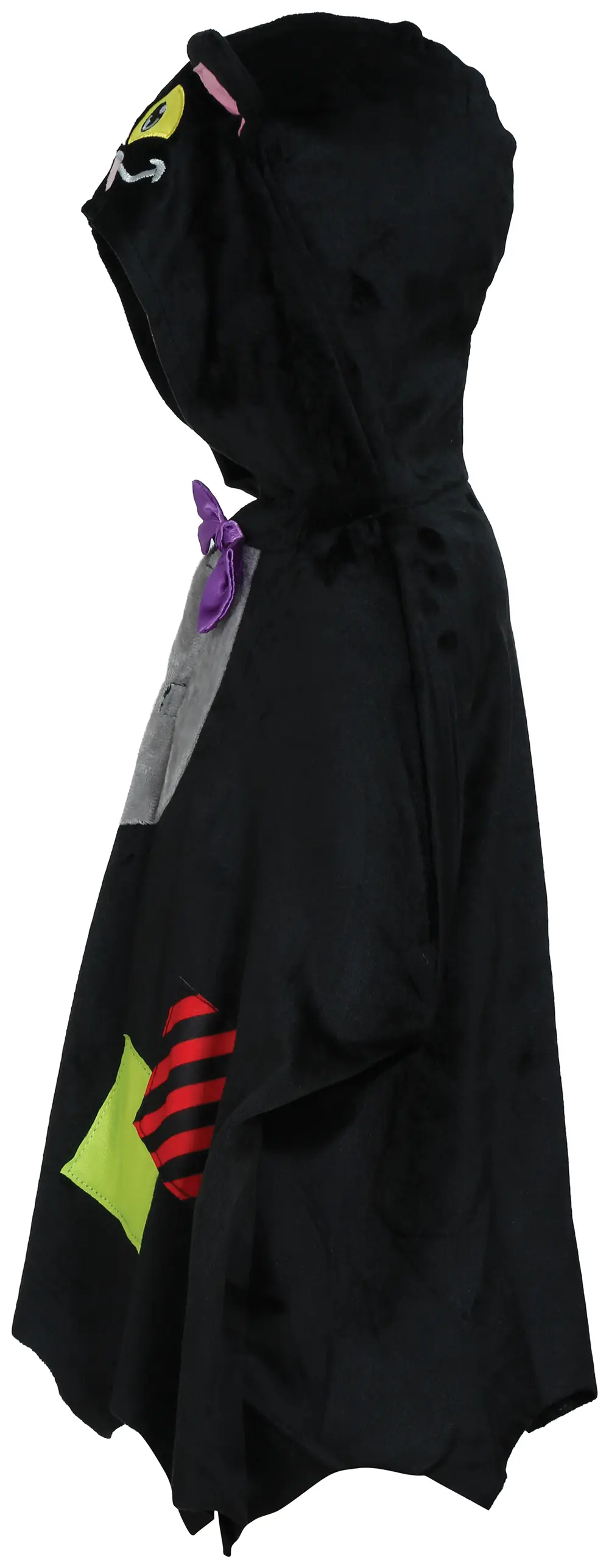 Flagermusponcho – kostume til baby, sort