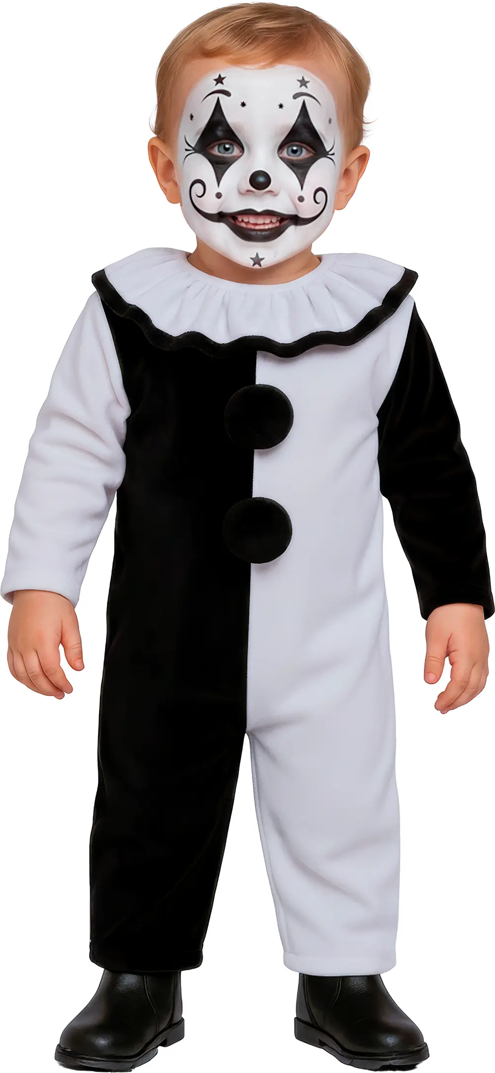 Skræmmende klovn – kostume til baby