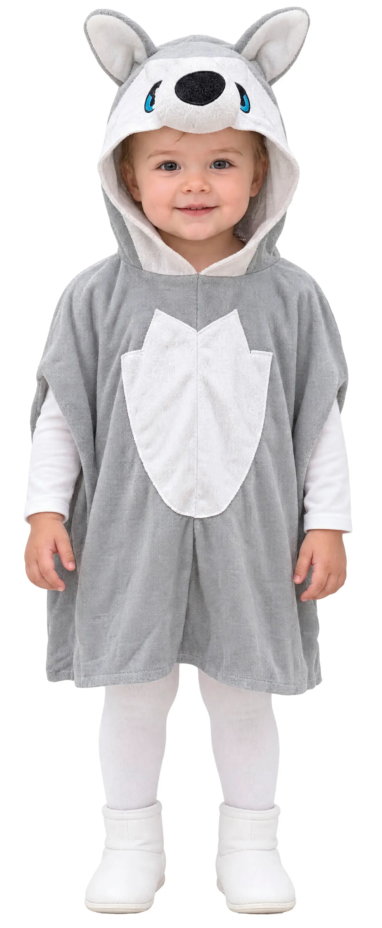 Ulveponcho – kostume til baby