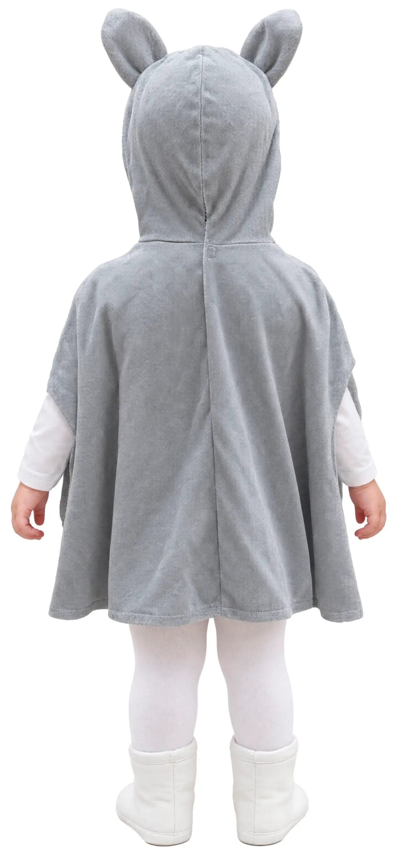 Ulveponcho – kostume til baby