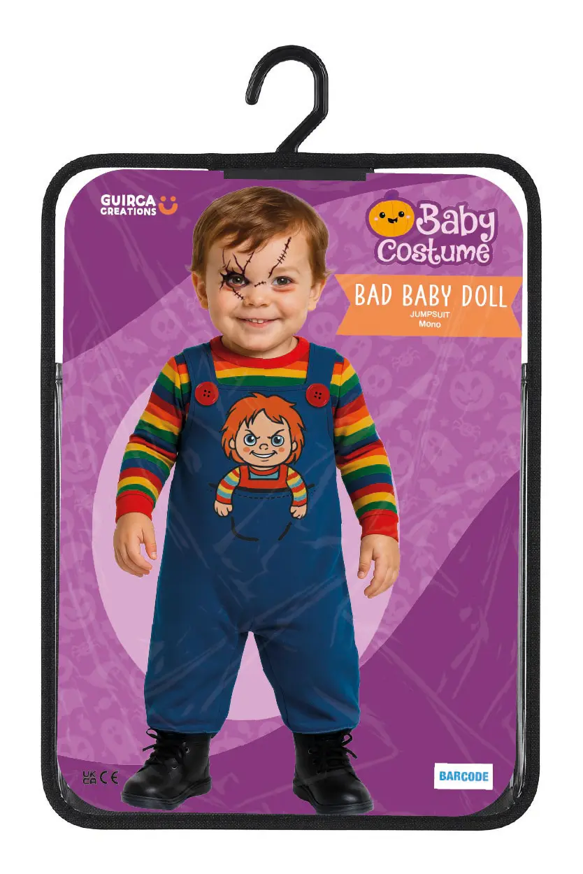 Ondskabsfuld dukke – kostume til baby