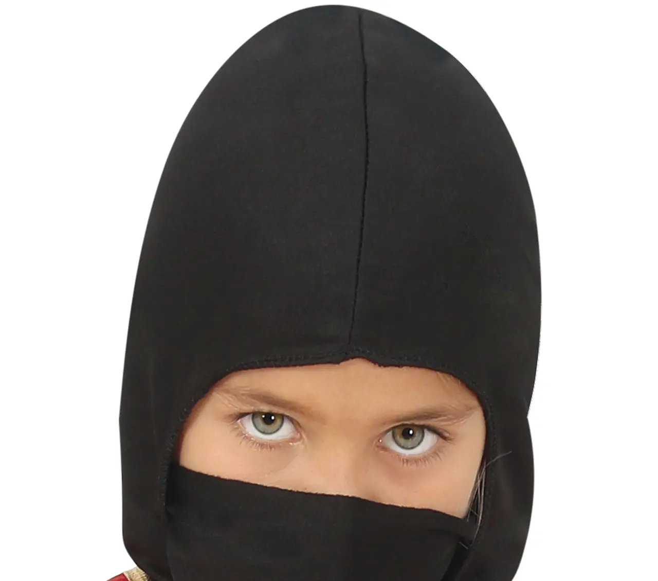 Ninja – kostume til børn, rød og sort