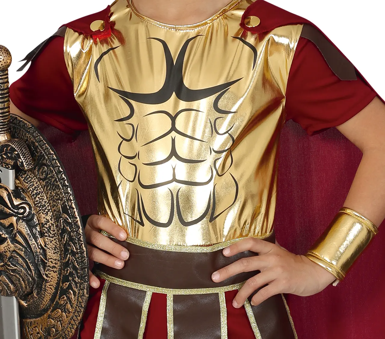 Centurion – kostume til drenge, brun og guld