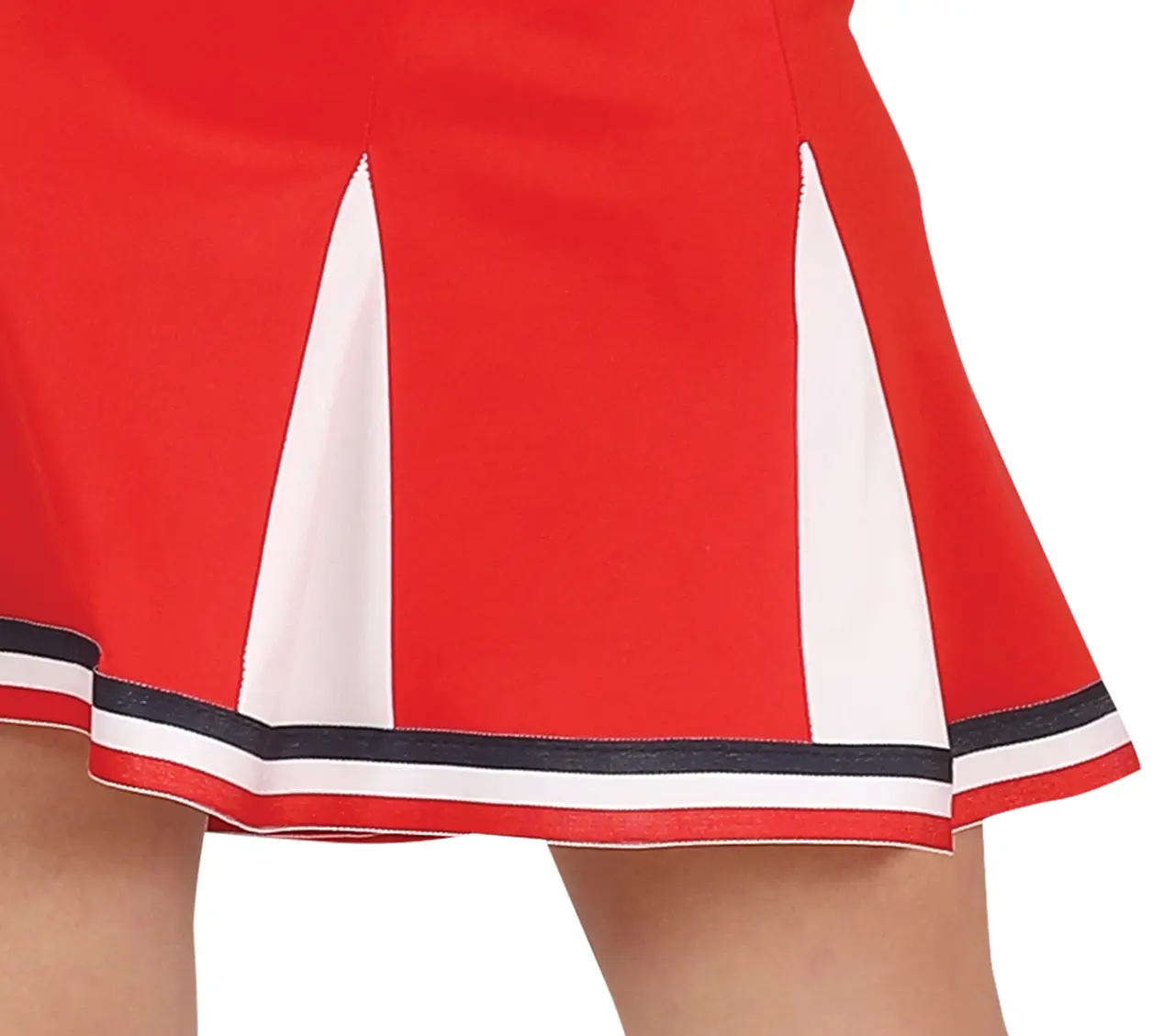 Cheerleader – kostume til børn og voksne, rød og hvid