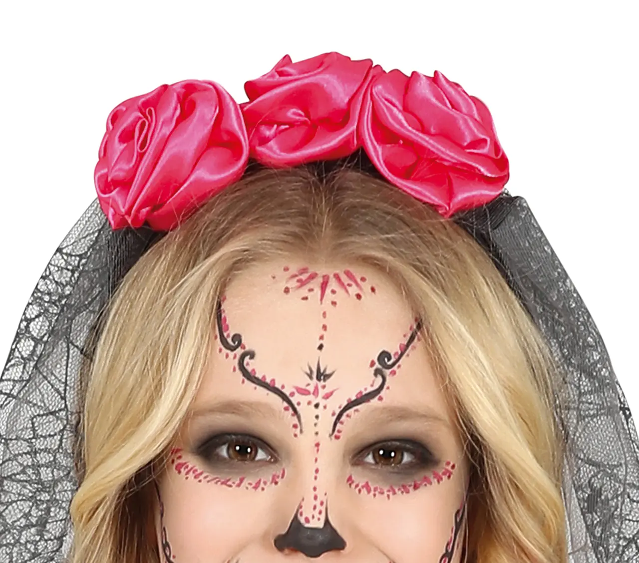 Catrina – kostume til piger, sort og flerfarvet, model 77659