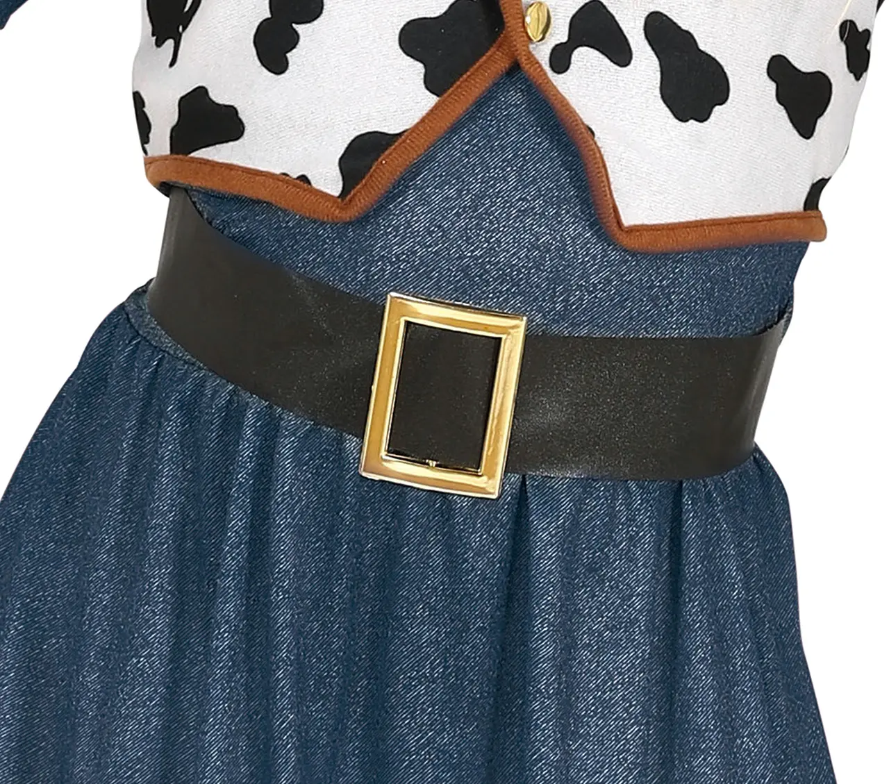 Cowgirl – kostume til piger, blå og brun