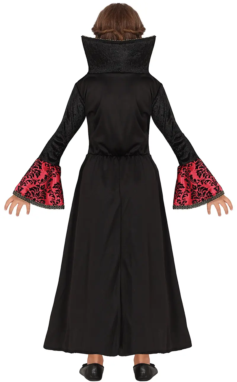 Vampyr – kostume til piger, sort og bordeaux, model 78073