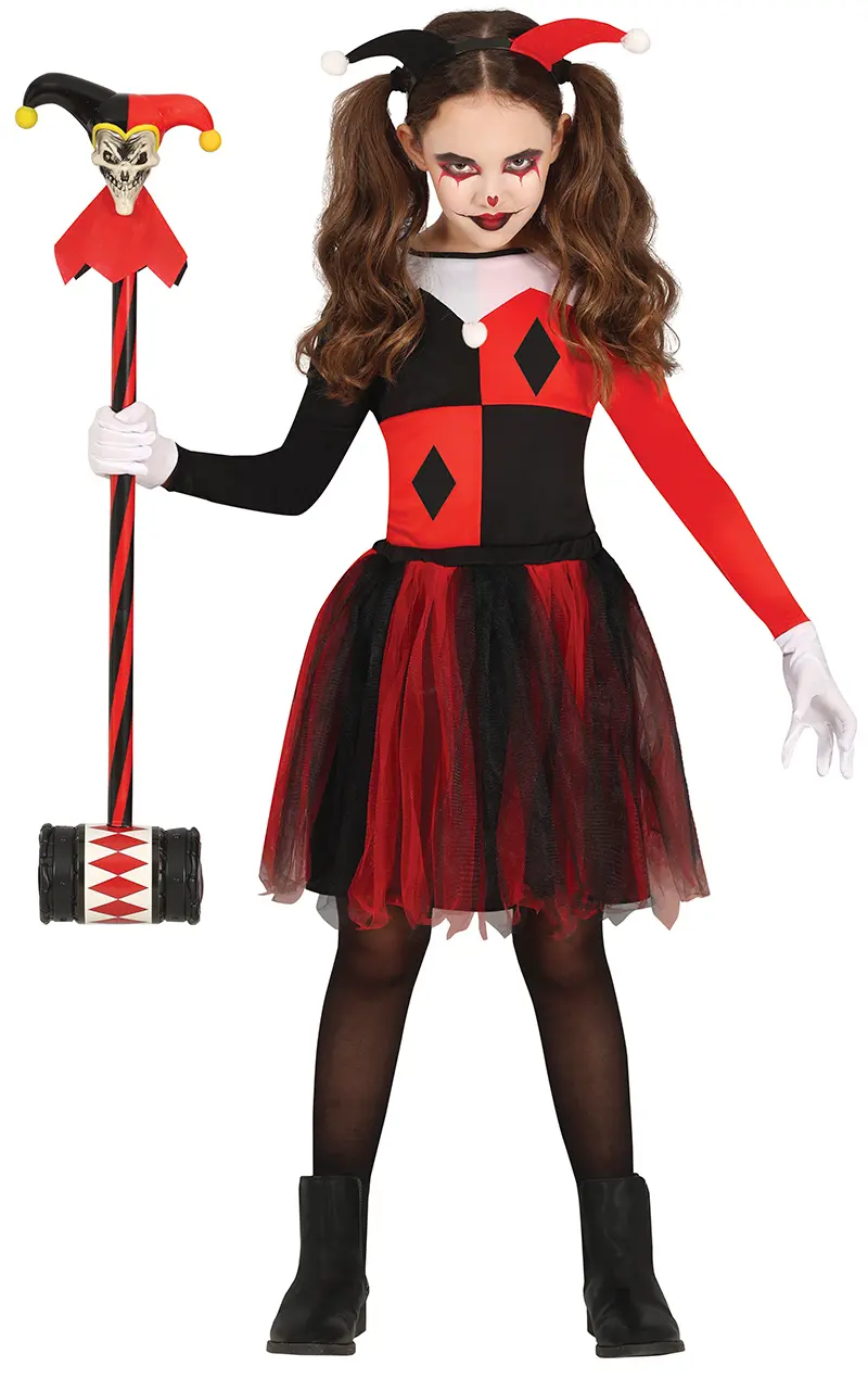 Harlekin – kostume til piger