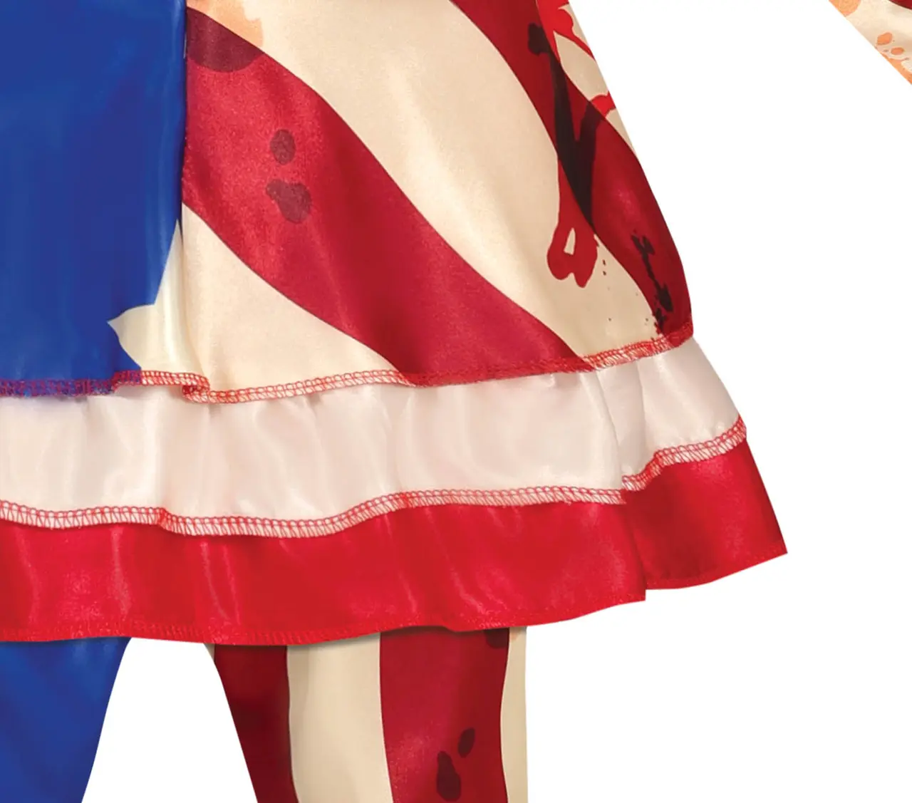 Patriotisk klovn – kostume til piger