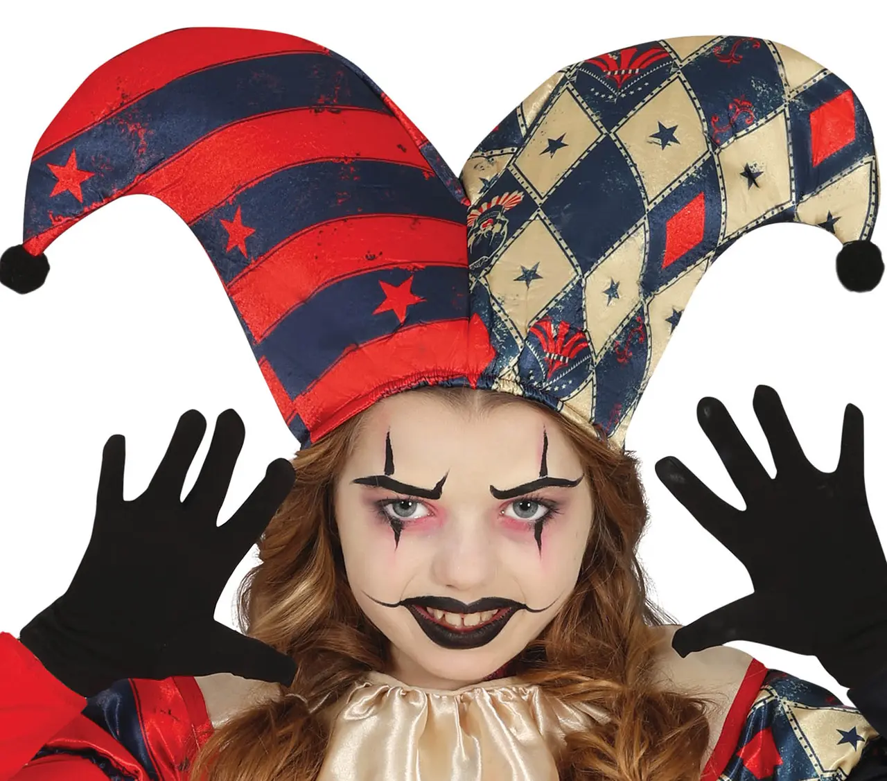 Harlekin med ruder – kostume til piger