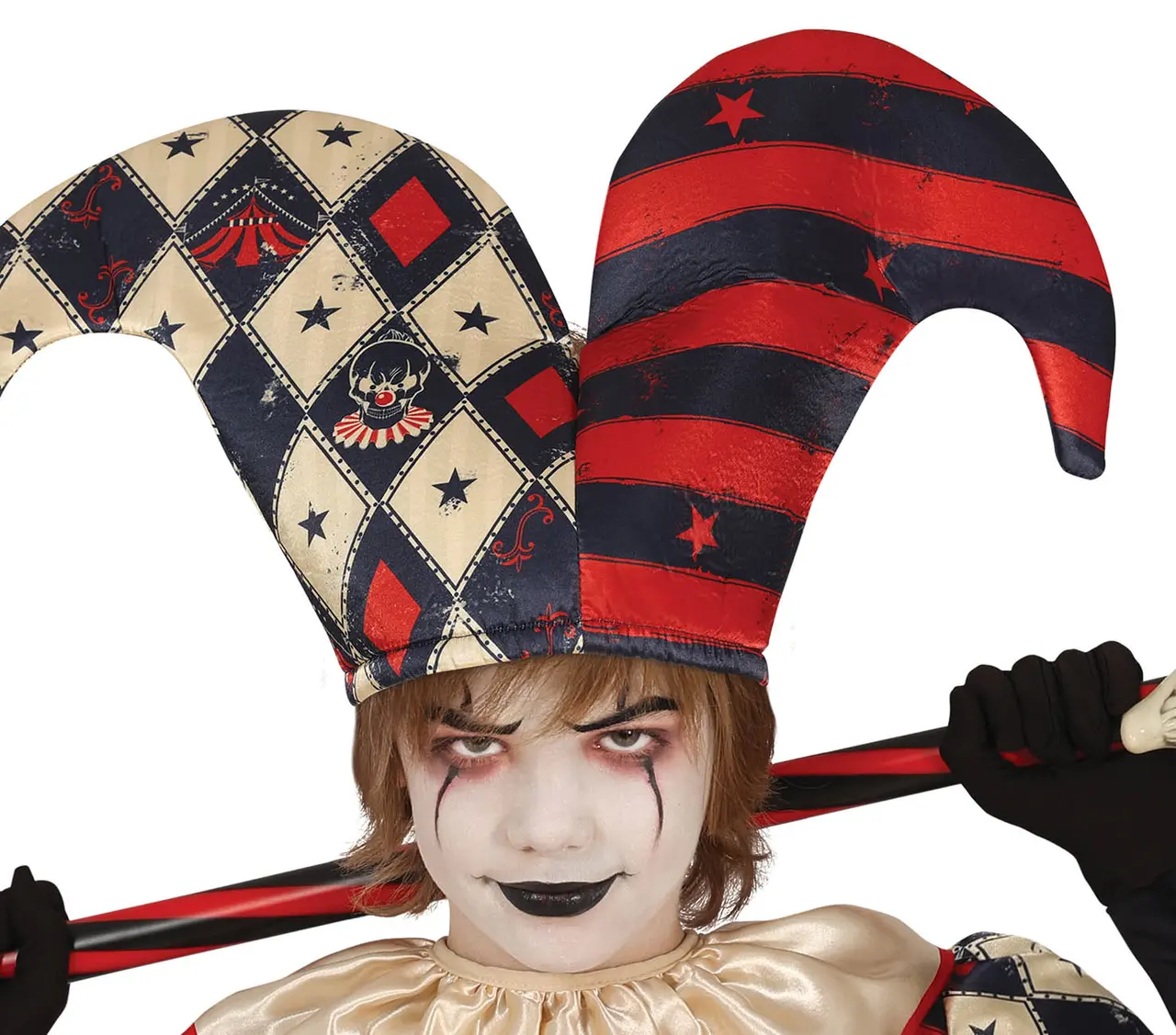 Harlekin med ruder – kostume til børn