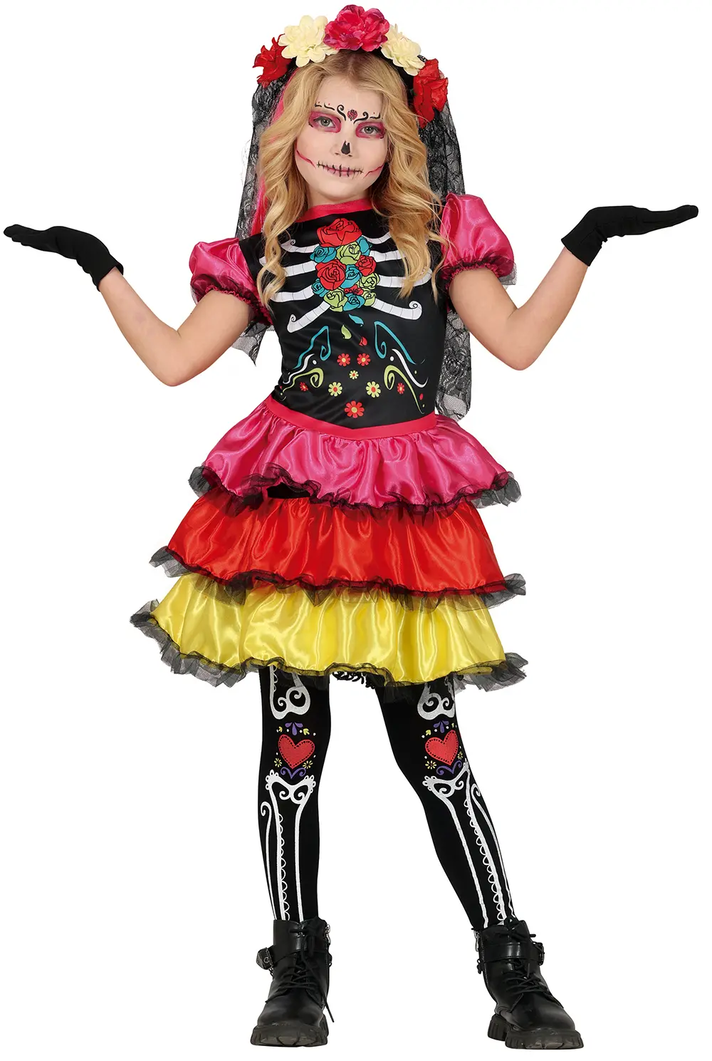 Catrina – kostume til piger, flerfarvet