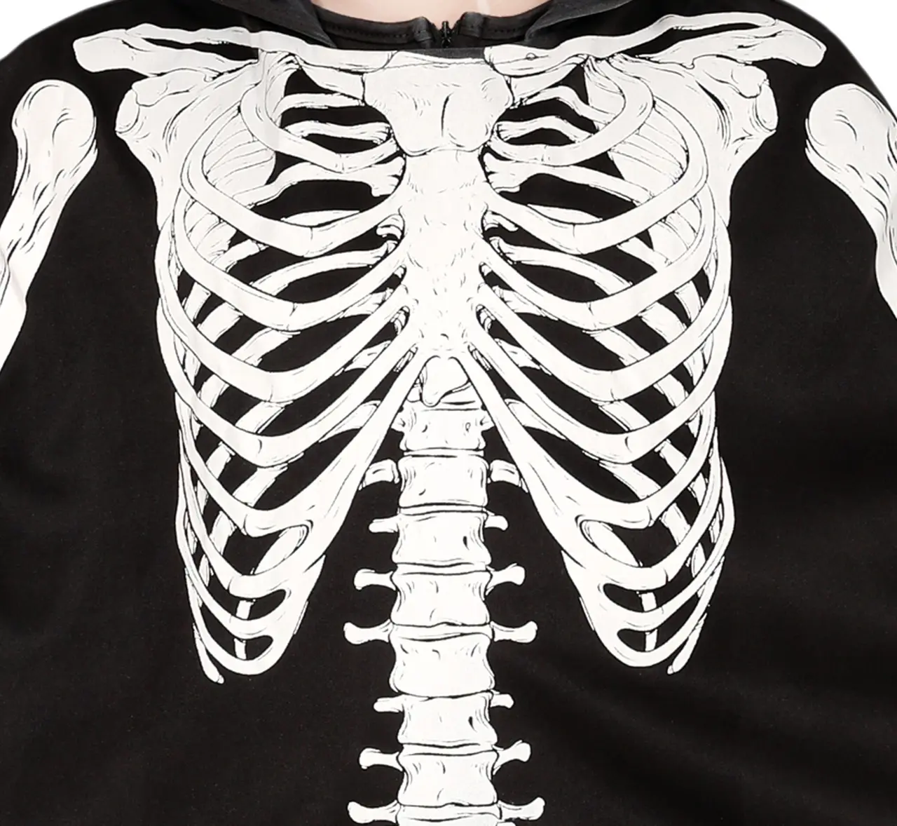 Skeletponcho – kostume til børn