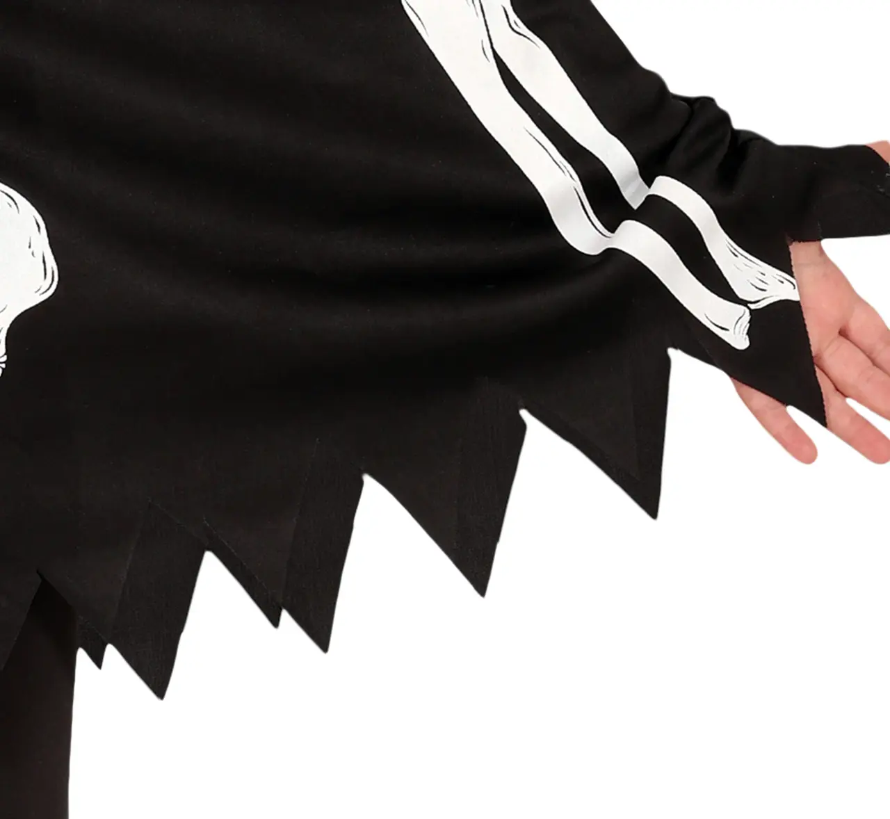 Skeletponcho – kostume til børn