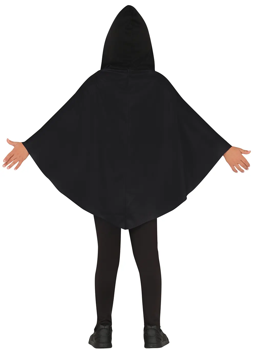 Græskarponcho – kostume til børn, sort