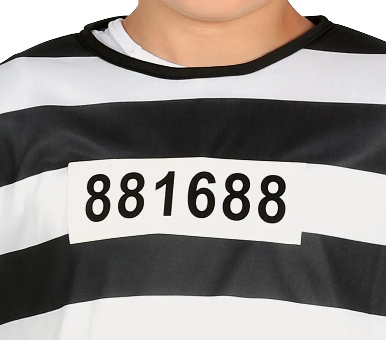 Fange – kostume til drenge, sort og hvid