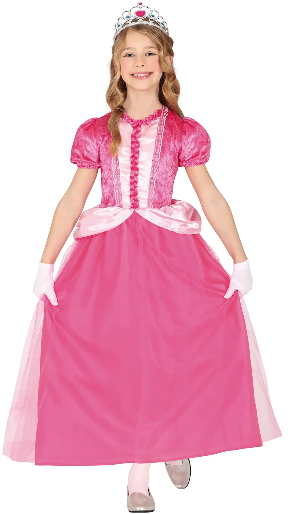 Lyserød prinsesse – kostume til piger, model 78478