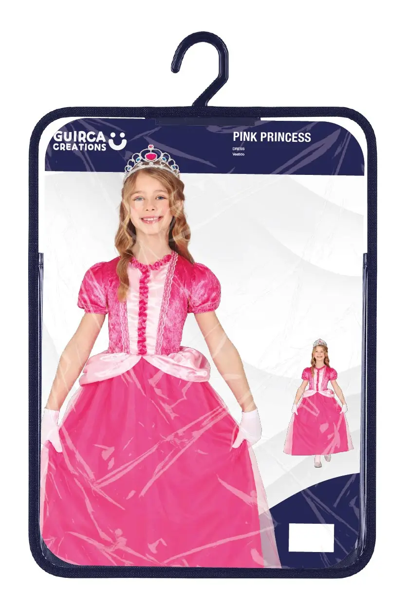 Lyserød prinsesse – kostume til piger, model 78478