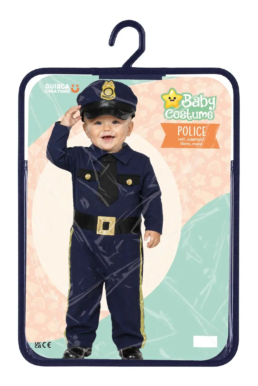 Politi – kostume til baby